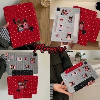 🔥พร้อมส่ง🔥เคสป้องกัน iPad แบบพับ Y Air8 Air7 Air13ที่ใส่ปากกา Mengqiqi เคส iPad ถอดออกได้ Gen11 Gen9