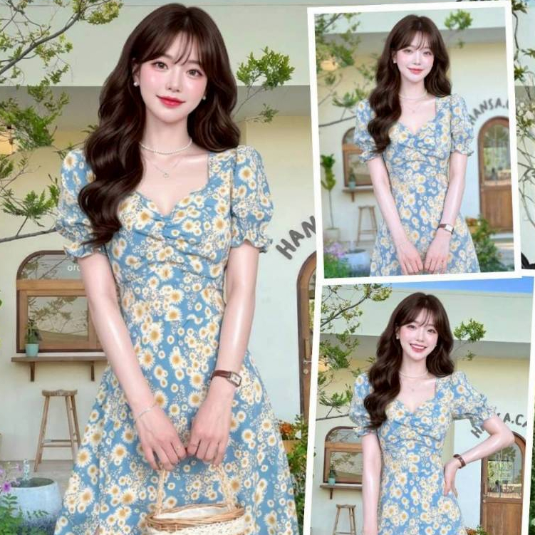 F1004🔥พร้อมส่ง 🔥 ส่งไว ทันใจ ร้านคนไทยค่ะ ❤️🎊เดรสสั้นลายสก๊อต งานน้องใหม่มาแรงมาแล้วค่าาา สวยมากคร่า