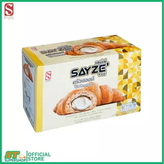 ครัวซองต์ SAYZE' ช็อกโกแลต / ครีมนมเนย / แยมสตรอเบอรี่ /ครีมนมชมพู/ แยมบลูเบอรี่ / ยกกล่อง / 12 ชิ้น