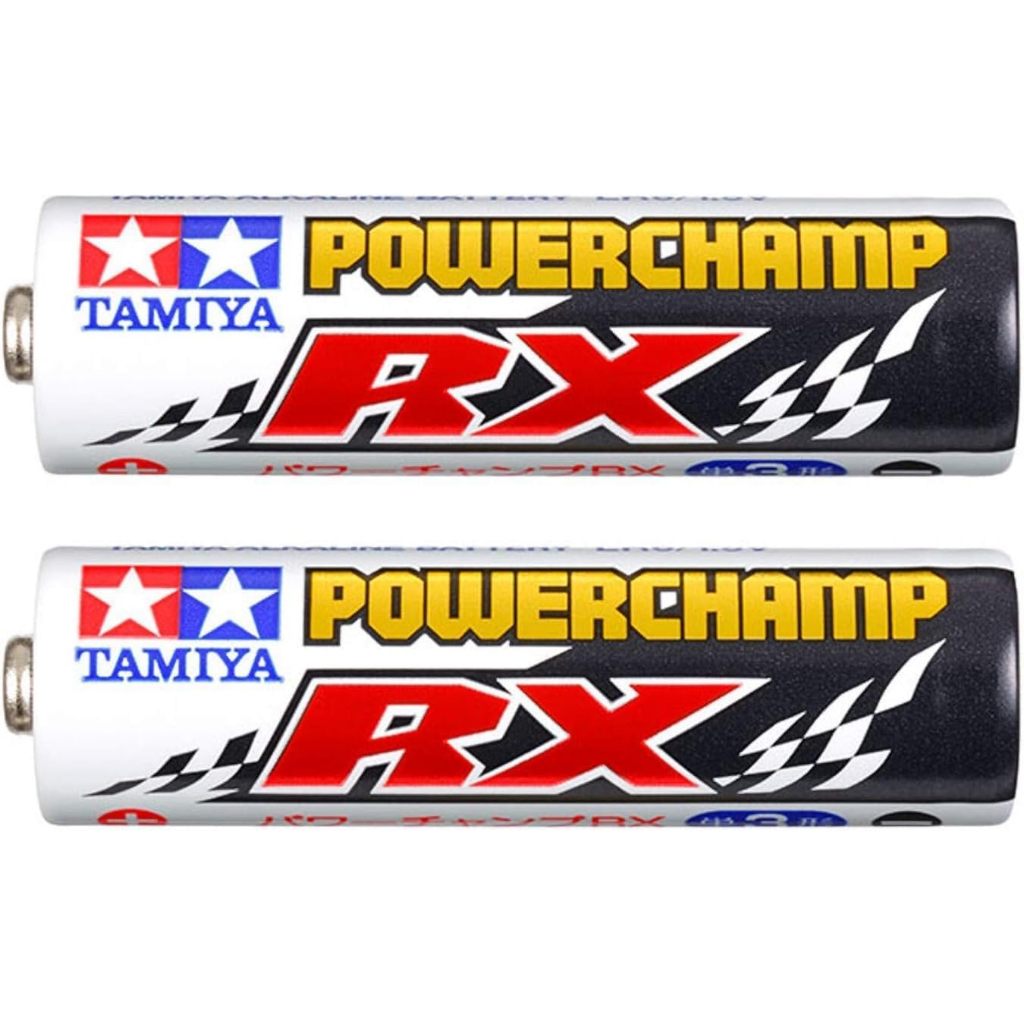TAMIYA Mini 4WD Power Champ RX Battery, 2-Pack [AA Alkaline Batteries] 55119