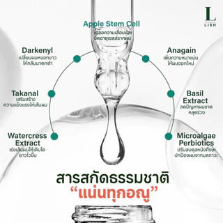 [ร้านOfficial] สูตรใหม่! Lish Hair Light Serum : เซรั่มบำรุงเส้นผม ผมหงอก ผมร่วง ปราศจากแอลกอฮอล