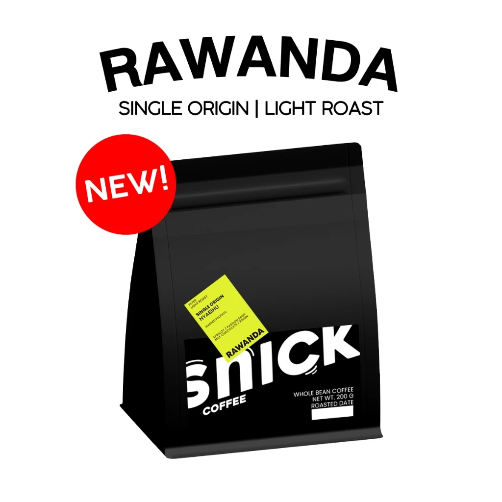 [New] Snick Coffee เมล็ดกาแฟคั่วอ่อน รวันดา Rwanda Nyabihu