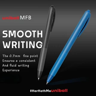 ปากกาลูกลื่น Uniball MFB รุ่น SN-MFS-07 ขนาด 0.7 มม. สไตล์มินิมอล หมึกกันน้ำ หมึกสีน้ำเงินและสีดำ (ราคา 1 ด้าม)