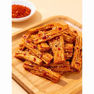 เต้าหู้รสเผ็ดหอม 100g พร้อมทาน คลุกสุด รสชาติหมัก拌腐竹นัว ขนมทานเล่น แก้หิว กับแกล้มเครื่องดื่ม