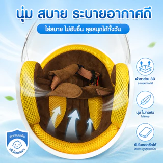 หมวกนิรภัยสำหรับเด็ก รุ่น 105 สำหรับกิจกรรมกลางแจ้ง ลายการ์ตูน วัสดุ ABS ปลอดภัยและน่ารัก