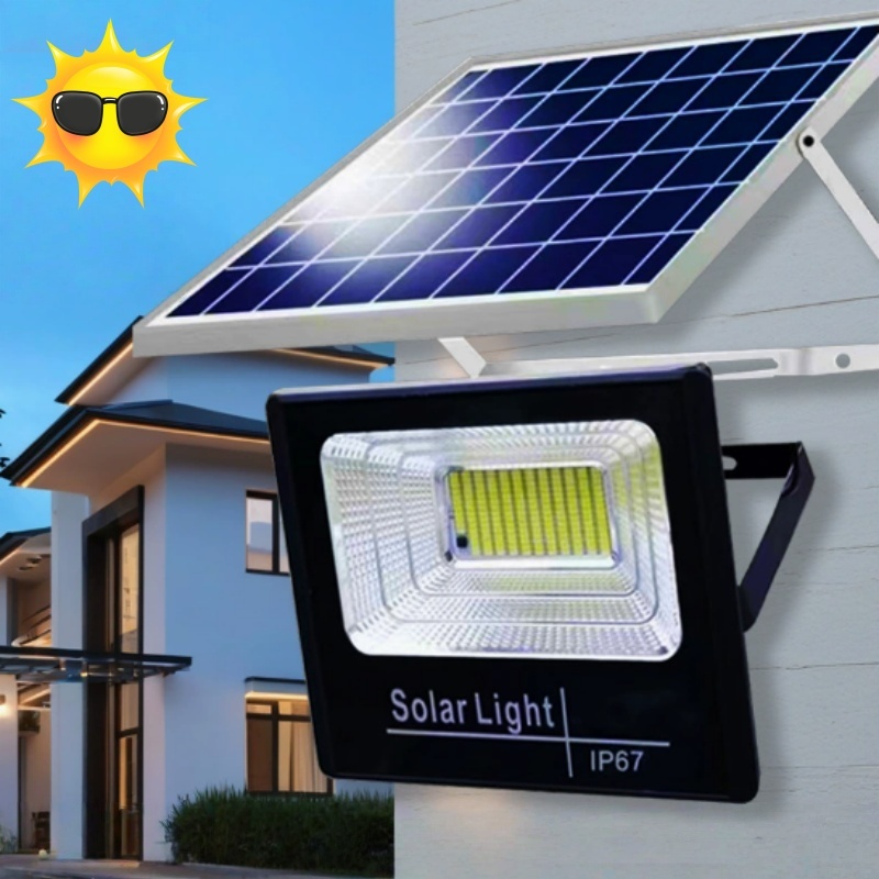 COD ไฟโซล่าร์เซลล์ สปอตไลท์ กันน้ำกลางแจ้ง สว่างอัตโนมัติเมื่อฟ้ามืด Solar light