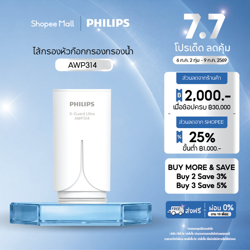 Philips AWP314 ไส้กรอง X-Guard For หัวก๊อกกรองน้ำรุ่น AWP3752/ AWP3751