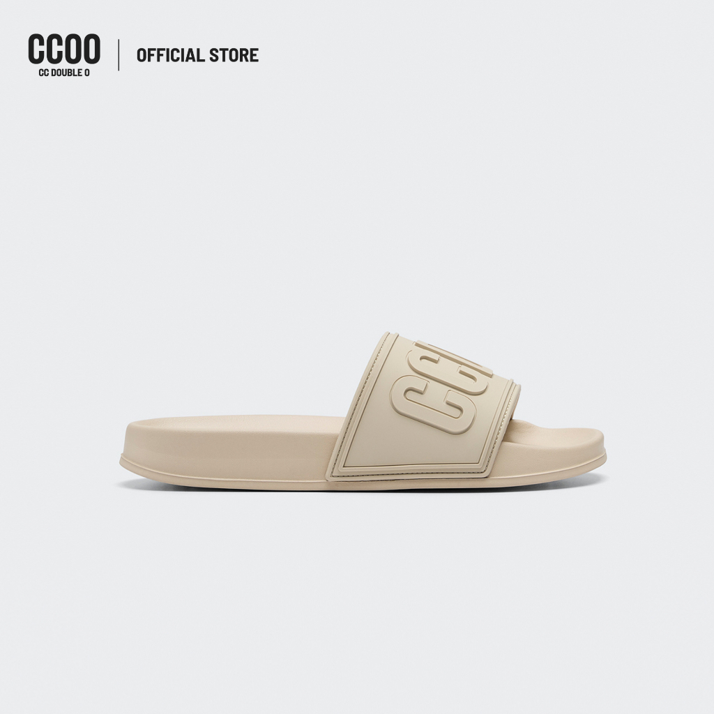 CC DOUBLE O MONOCHROME LOGO POOL SANDALS ยูนิเซ็กซ์ รองเท้าแตะรุ่นโมโนโครมพิมพ์ลายโลโก้ รุ่น O26WSUA003 (AW26 #P3)