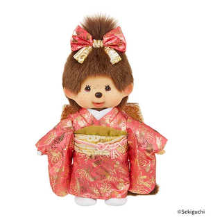 Monchhichi Kimono Series Size S (Boy & Girl) ตุ๊กตามอนชิชิกิโมโนคู่รักแต่งงาน ลิขสิทธิ์แท้100%