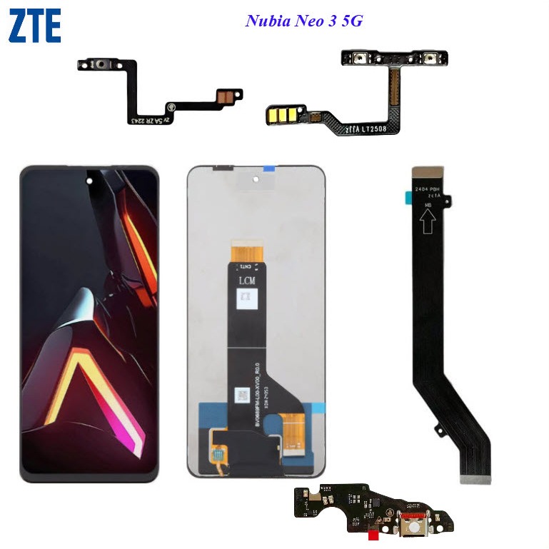 อะไหล่มือถือ ZTE Nubia Neo 3 5G,Z2364N/สายแพร/หน้าจอ LCD