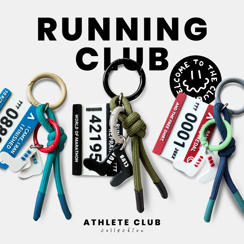 พวงกุญแจรันนิ่งคลับ Running Club Keyring from Athlete Club Collection by TA.THA.TA