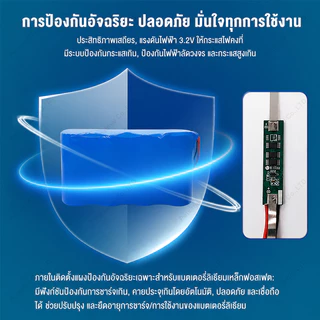 แบตเตอรี่โซล่าเซลล์ 3.2V สำหรับไฟถนนโซล่าเซลล์ ชุดแบตเตอรี่ลิเธียมเหล็กฟอสเฟต กันน้ำ ใช้งานกลางแจ้ง เปลี่ยนง่าย ทนแดดฝน
