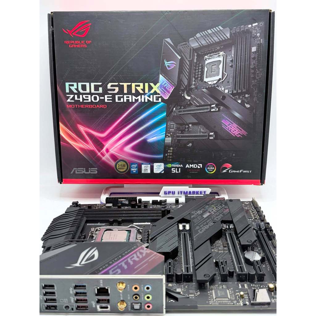 MAINBOARD (เมนบอร์ด) พร้อม CPUASUS ROG STRIX Z490-E GAMING WIFI 1200