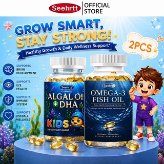 Seehrtt Omega3 Vitamin Fish Oil DHA+Algal โอเมก้า 3 น้ำมันปลา ซอฟท์เจล วิตามินรวม อาหารเสริม บํารุงสมอง ปกป้องสายตา