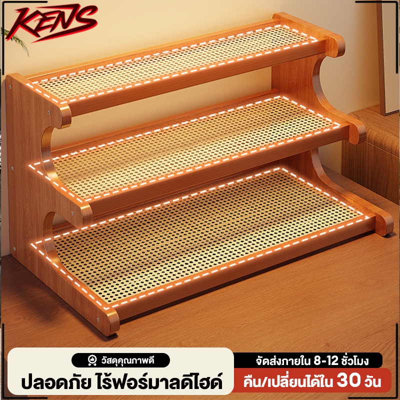 KENS ชั้นวางของบนโต๊ะ ที่วางแก้วกาแฟ ชั้นวางอเนกประสงค์  หอพัก สำนักงาน เครื่องสำอาง เครื่องเขียน ติดตั้งง่าย