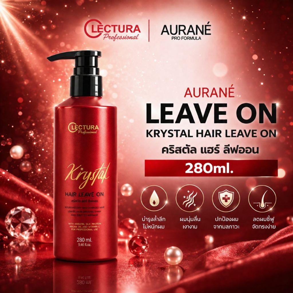 เซรั่มกันความร้อน Lectura Krystal Hair Leave On เซรั่มกันความร้อน ลีฟออน