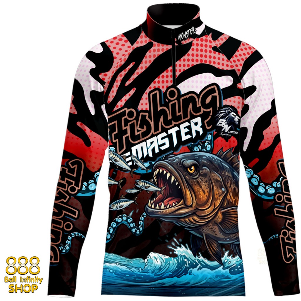 เสื้อตกปลา,ปั่นจักรยาน Set สี 61 FISHING MASTER มี 4 สี (สินค้าพร้อมจัดส่ง) ป้องกัน UV ระบายอากาศดี