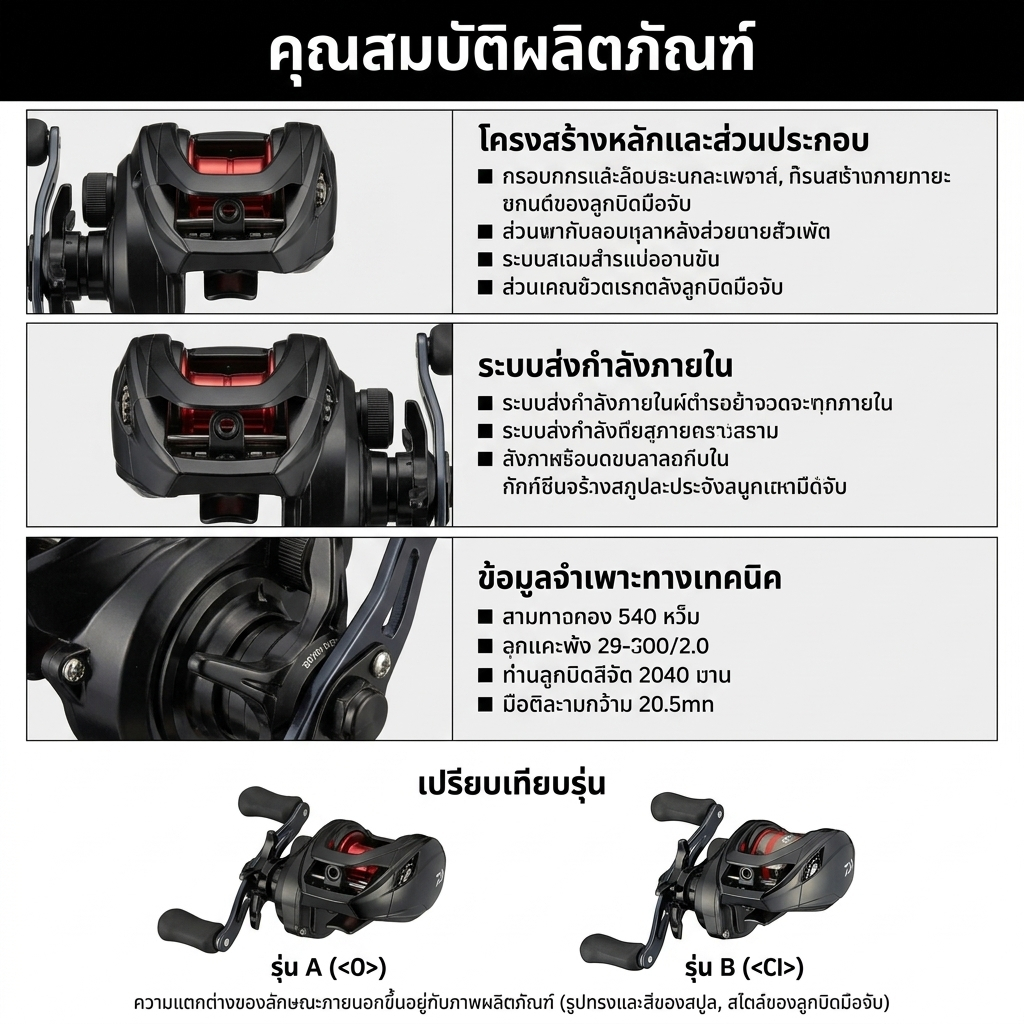 ZENOVA รอกหยดน้ำ Dawa PR100 เบรกแม่เหล็กเสถียรสูง รูปที่ 7