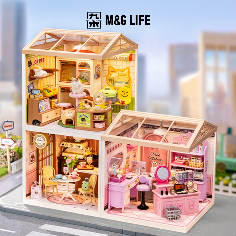 M&G LIFE x ROLIFE DIY Super World Series Multiple Combinations Injection Molded Assembly Model