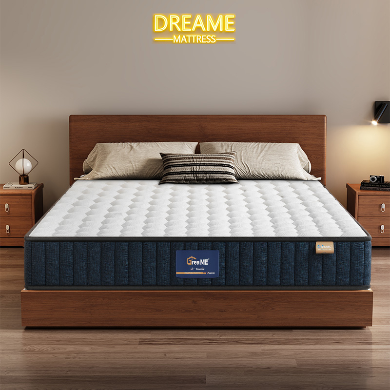 Dreame ที่นอนสปริงไฮบริดน้ำยาง หนา 8 นิ้ว บรรเทาอาการปวดหลังได้อย่างตรงจุด สัมผัสนุ่มสบาย หมอนฟรี ที่นอนยางพารา