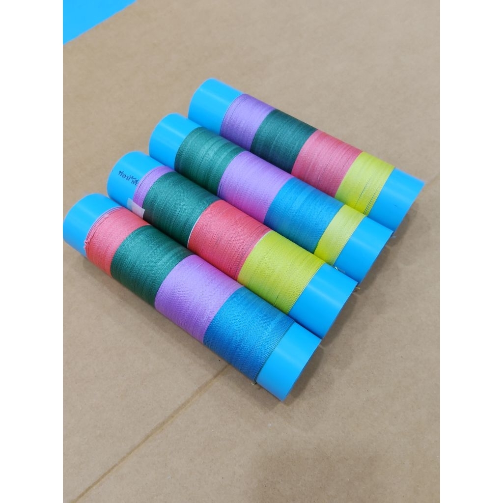 กระบอกสาย PE สีสันสดใสขนาด 80 ปอนด์ยาว 40 เมตรสินค้าพร้อมส่ง