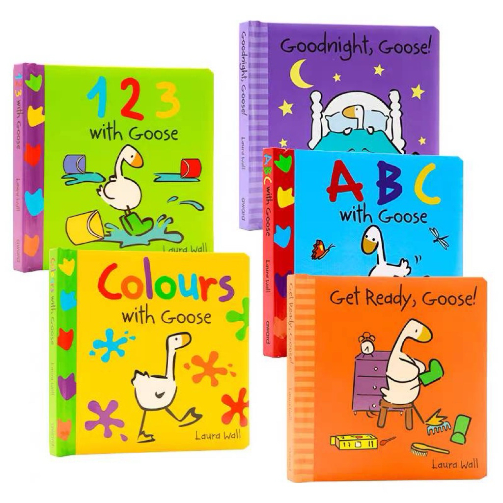 หนังสือเด็กหัดอ่าน 0-3 ขวบ Board Book ชุด Goose หนังสือเด็กเล็กเสริมพัฒนาการ นิทานก่อนนอน Laura Wall, Goose ของขวัญเด็ก