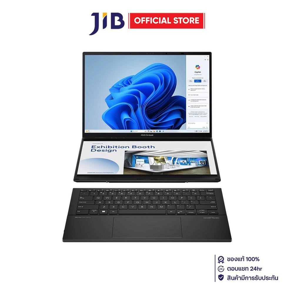 NOTEBOOK (โน้ตบุ๊ค) ASUS ZENBOOK DUO UX8406CA-QL789WA - INKWELL GRAY