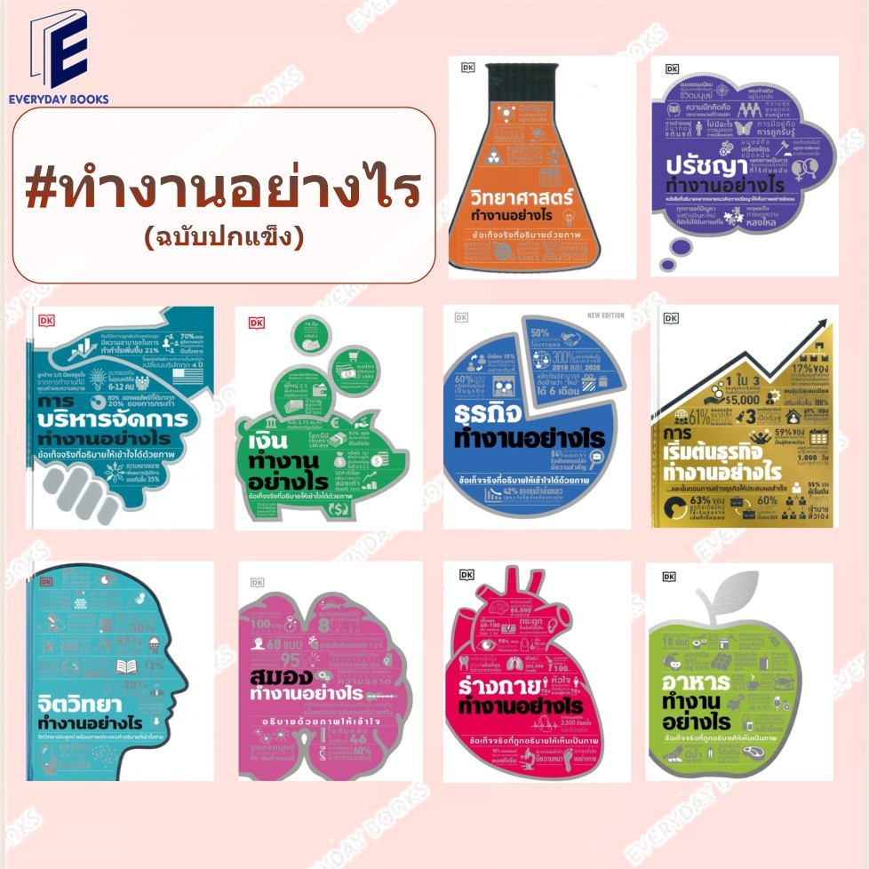 พร้อมส่ง หนังสือ #ทำงานอย่างไร สมอง/ร่างกาย/จิตวิทยา/การบริหารจัดการ/เงิน/การเริ่มต้นธุรกิจ/ธุรกิจ/อาหาร แยกเล่ม