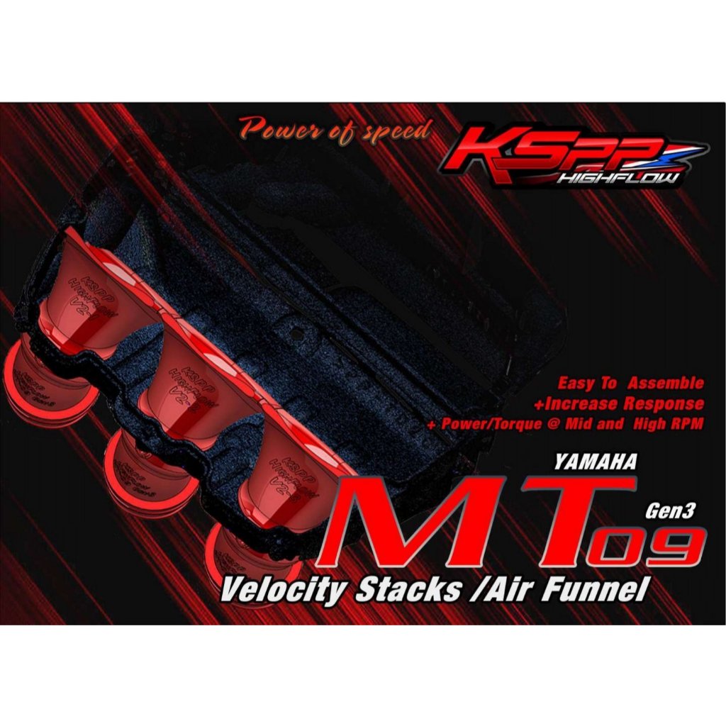 KSPP ปากแตร MT-09 Velocity stack MT-09 Gen3 Yamaha 21+