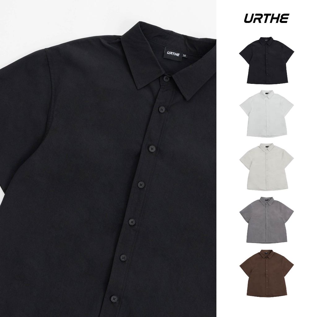 URTHE - เสื้อเชิ้ต แขนสั้น รุ่น RELAXED SHORT SLEEVE SHIRT