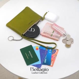 Bellagio กระเป๋าสตางค์หนังวัวแท้ รุ่น Adella Wallet สไตล์โมเดิร์นคลาสสิค มีสายคล้องมือ พกพาสะดวก