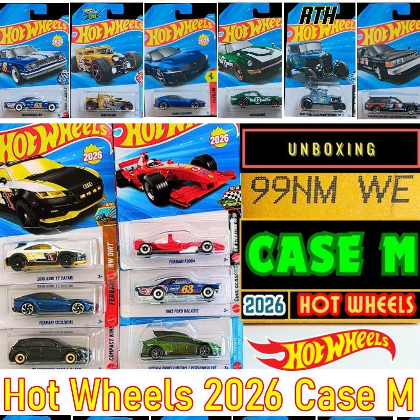 (เปิดลัง) โมเดลรถเหล็ก Hot Wheels 2026 Case M รถของเล่น ของสะสม เลือกแบบได้ ลิขสิทธิ์แท้ 100% C4982