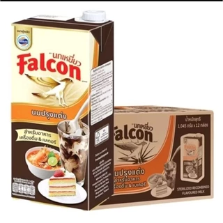 (จำนวน 1 กล่อง) Falcon นกเหยี่ยว นมข้นจืด เอ็กซ์ตร้า/ปรุงแต่ง ขนาด 1 ลิตร