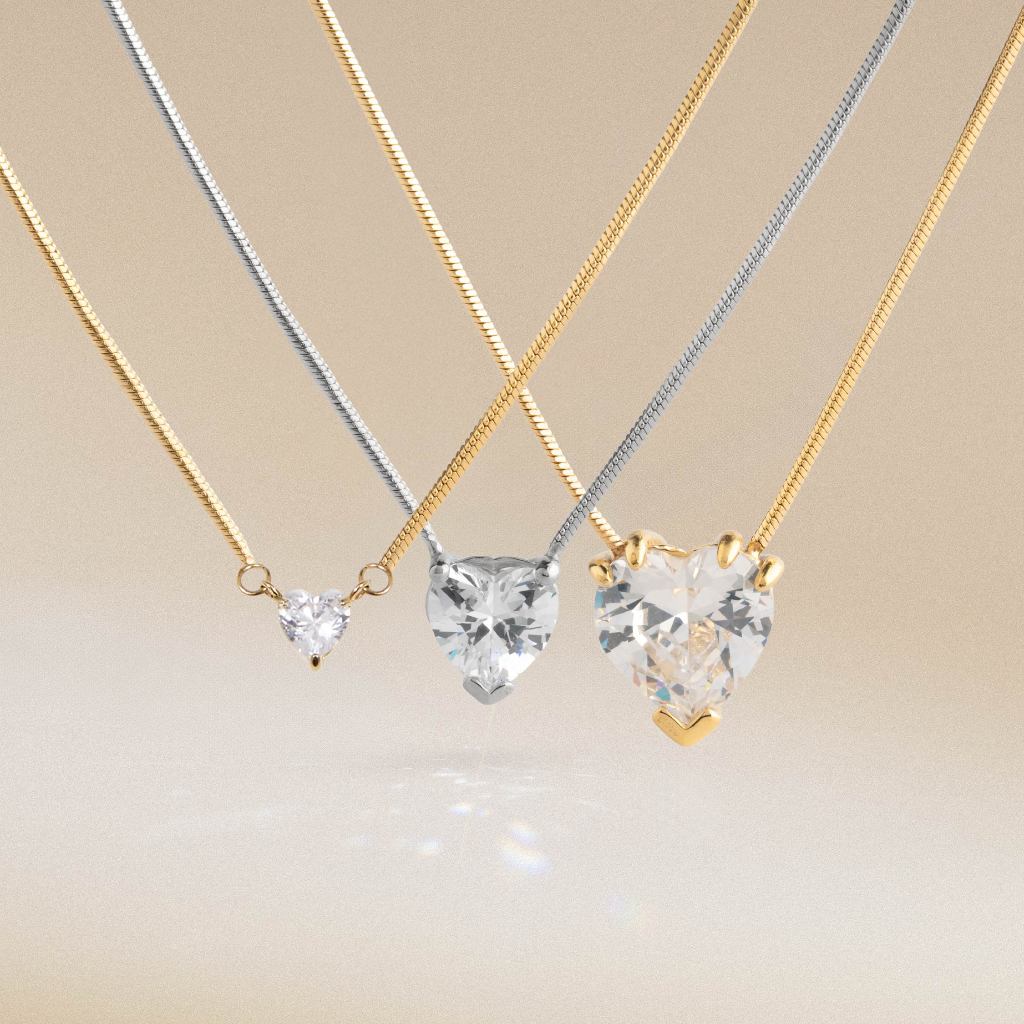 Valichain - Petite Gem Heart Necklace
