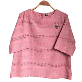 เสื้อลูกไม้คอตตต้อน 100%