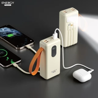 ENERGY PREMIUM (EP-P305) พาวเวอร์แบงค์ 30000mAh ชาร์จเร็ว 22.5W มีสายในตัว 3 เส้น + ไฟฉาย LED แบตอึด หน้าจอจอดิจิทัล
