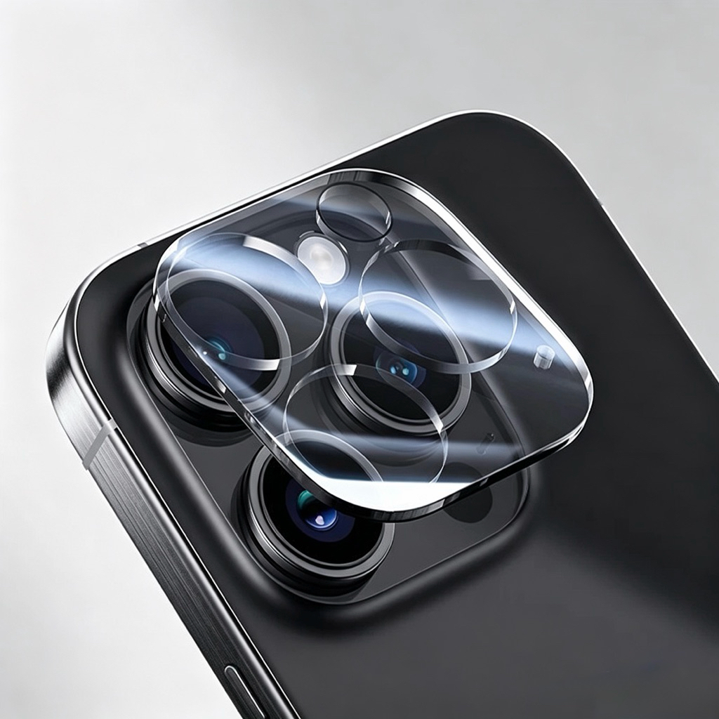 ฟิล์มกระจกกันรอย ฟิล์มเลนส์กล้อง เต็มเลนส์ สำหรับ iPhone 11 12 13 14 15 16 Pro Max Plus เลนส์ใส