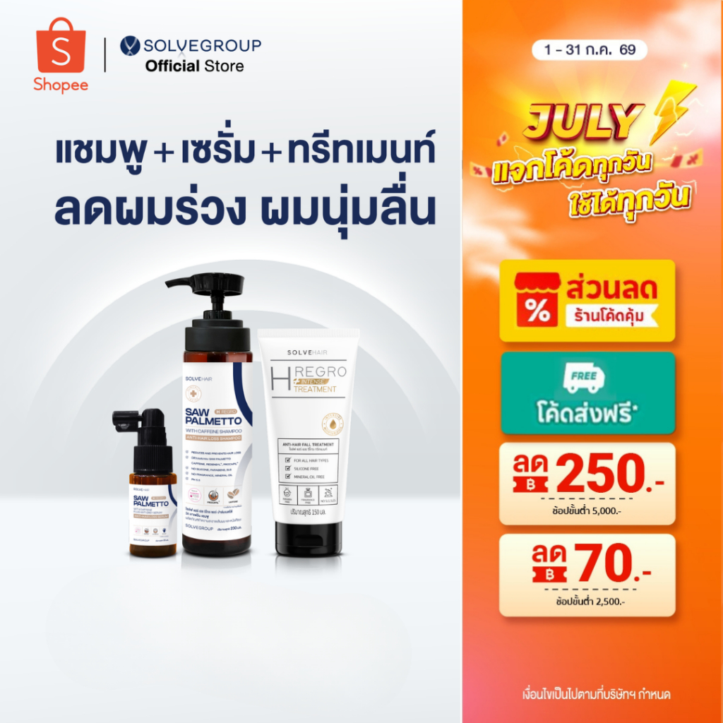 Solve Hair Anti Hair Loss Serum,Shampoo,TREATMENT