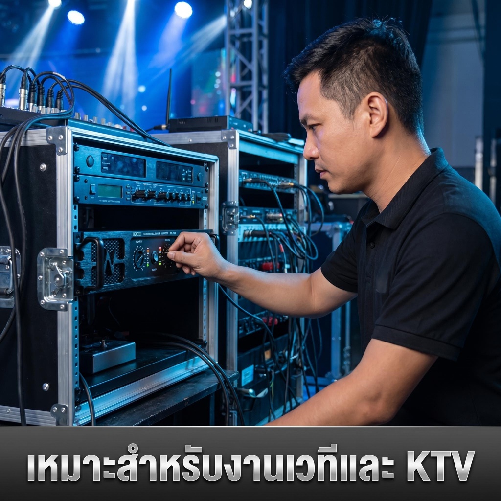 เพาเวอร์แอมป์ BOZHI BZ-7000 1800W กำลังสูงระดับมืออาชีพ รูปที่ 5