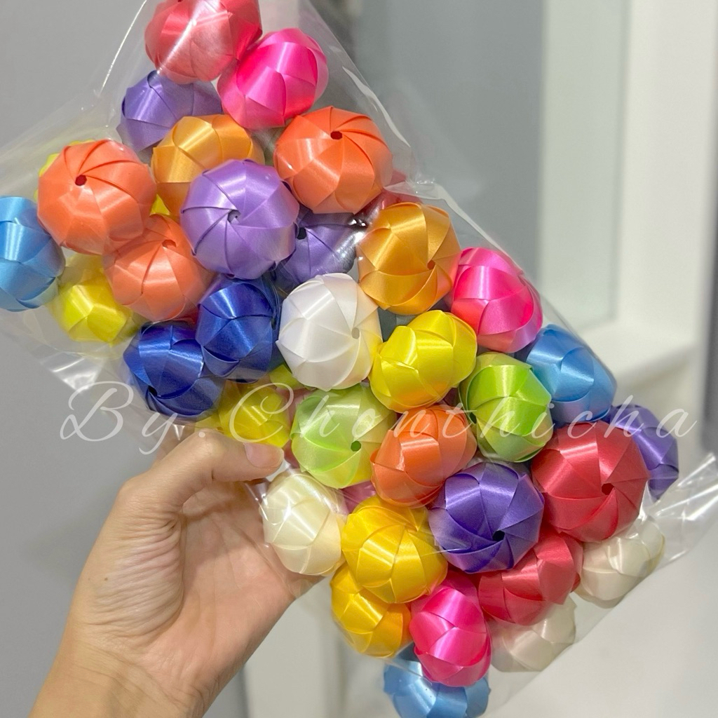 เหรียญโปรยทานลูกส้ม/ลูกข่าง ตัวเปล่า คละสี