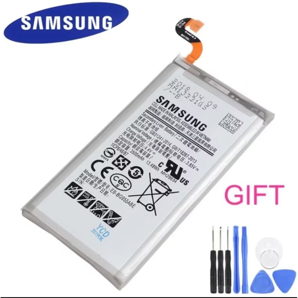 แบตเตอรี่เดิม EB-BG955ABE สำหรับ Samsung Galaxy S8 Plus G955 G955F G955A G955T G955S G955P แท้ 3500m