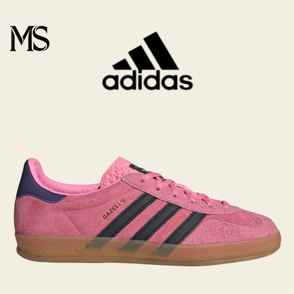 🔥Adidas Gazelle Indoor สีชมพู Unisex รองเท้าไลฟ์สไตล์วินเทจ รุ่นฮิต ใส่ได้ทุกวัน ของแท้ พร้อมส่ง ✅
