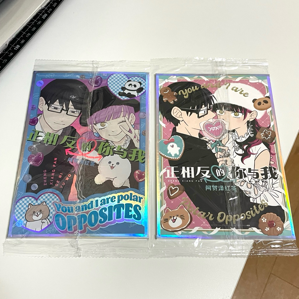 (พร้อมส่ง/ของแท้) ชิกิชิ You and I Are Polar Opposites - Yusuke Tani ทานิ & Miyu Suzuki มิยุ Comic CN Bonus Shikishi