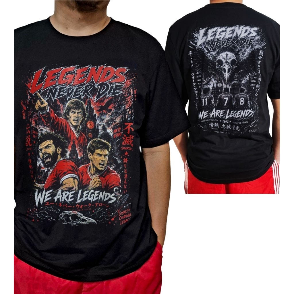 เสื้อยืด เราคือตำนาน [งานสกรีนบล็อก] สกรีนเองทำมือทุกตัว ซักเครื่องได้เลยไม่ต้องถนอม