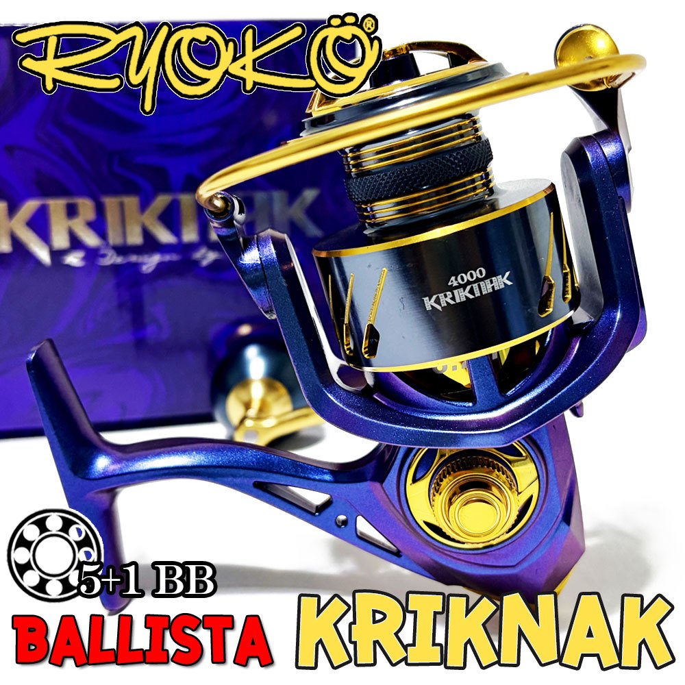 [ส่งในไทย] รอกสปิน RYOKO BALLISTA KRIKNAK คริก แน็ก 5+1BB