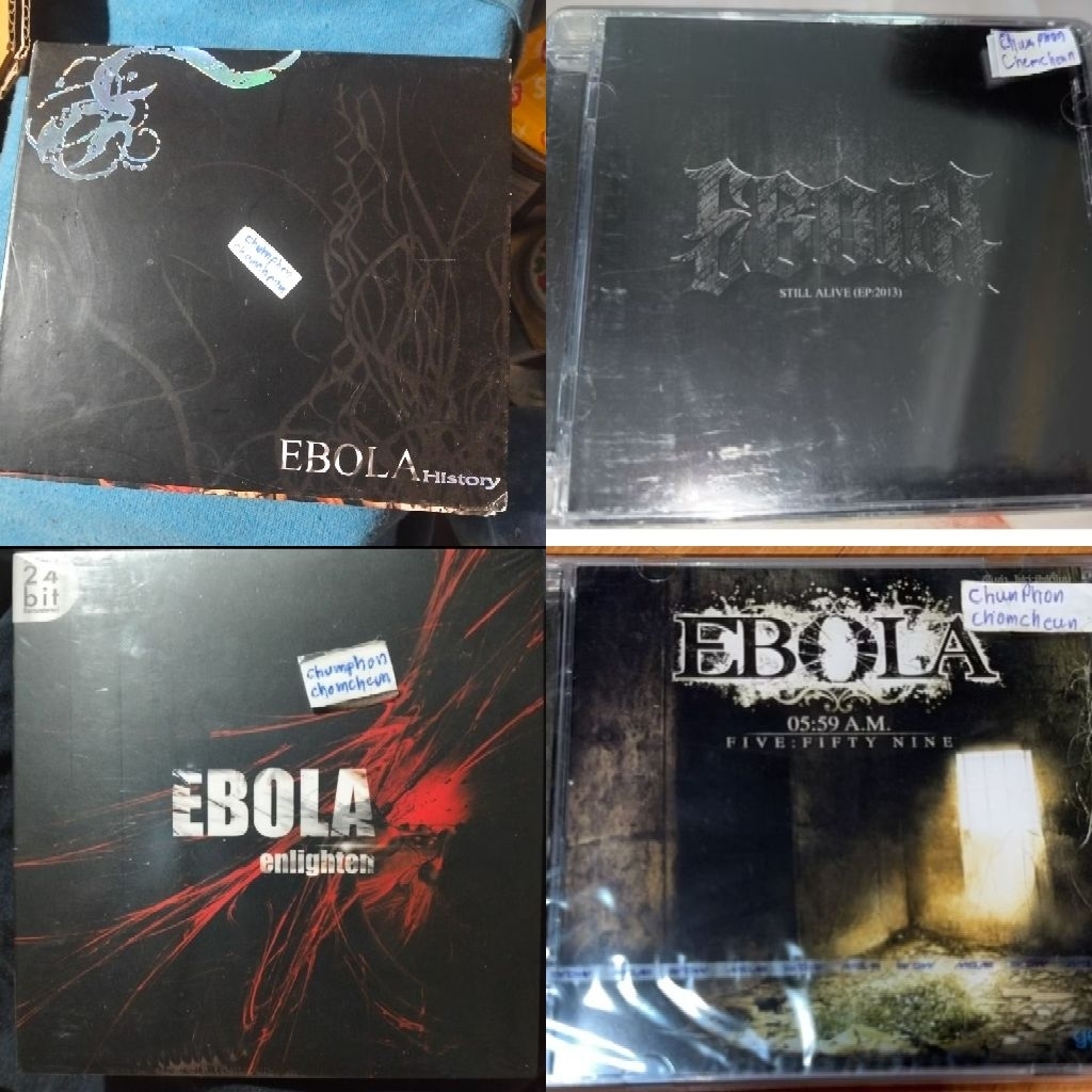 cd มือ1 Ebola album Ebola history,มือ1 5:59 A.M. five fifty nine 10เพลง สินค้าลิขสิทธิ์แท้,theway แผ
