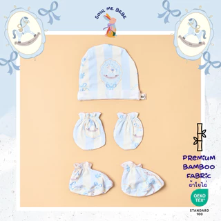 Soul me bebe/Premium bamboo ถุงเท้า Newborn Socksใยไผ่สุดนิ่ม อ่อนโยนต่อผิว