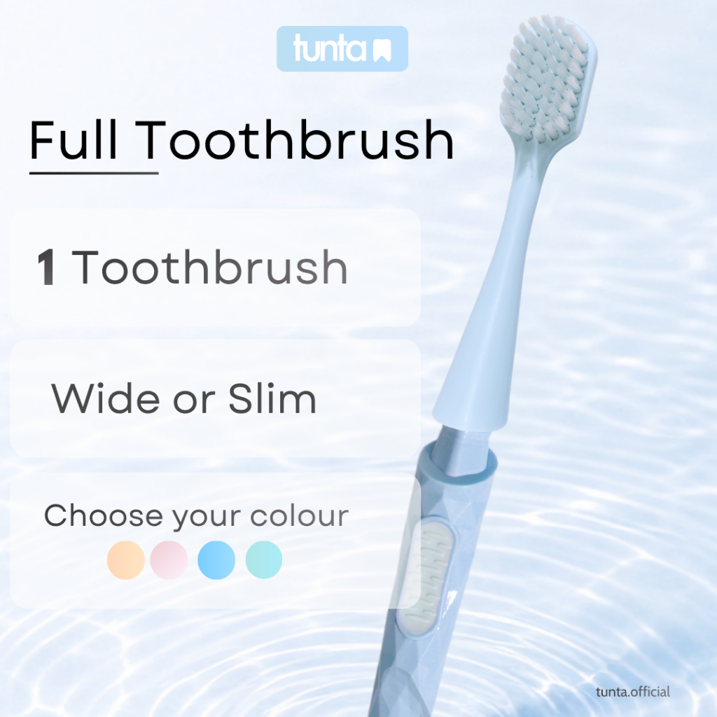 แปรงสีฟันเปลี่ยนหัวได้ TUNTA ขนนุ่มเรียวแหลม (Full Toothbrush)