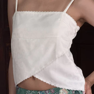 Sistersfabric - Tulip top สายเดี่ยวสายปรับได้ ซิปข้าง ผ้ากัน UV protection