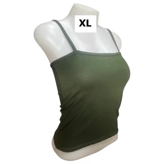 เสื้อเกาะอกมีสายบิ๊กไซส์XL เอวลอย (ผ้าคอตตอน) สาวอวบ​ ใส่สบายไม่ร้อน เนื้อผ้ายืดตามตัว